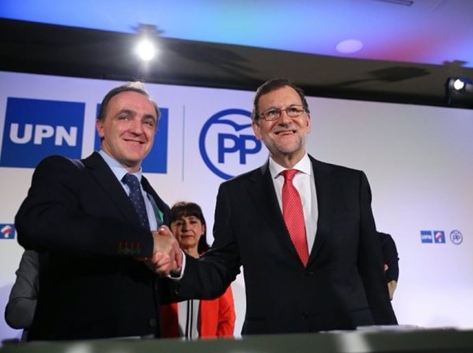 Rajoy y Esparza renuevan el acuerdo UPN-PP para ir en coalición a las elecciones