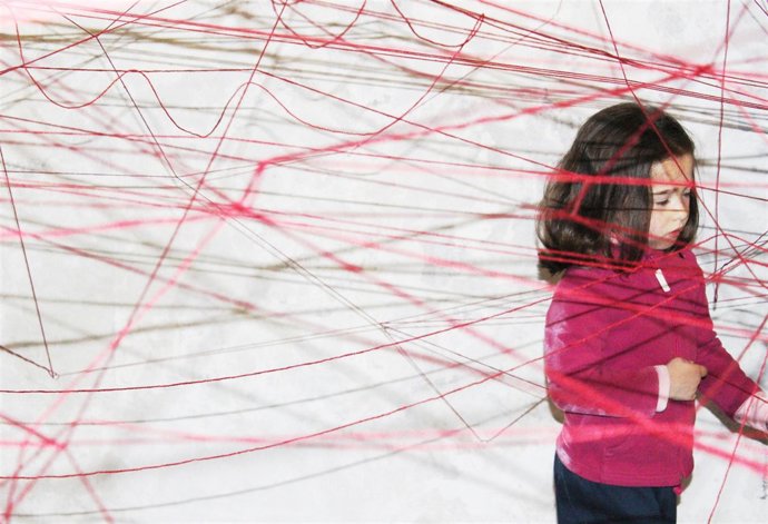 Cubierta de hilo en la capilla de Pronillo