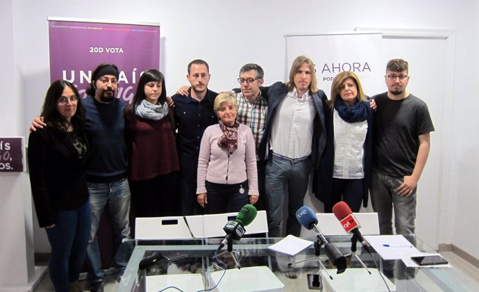 Los integrantes de la Gestora de Podemos Salamanca