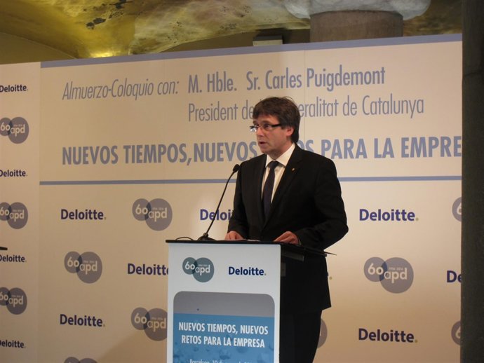 El pte.De la Generalitat, Carles Puigdemont
