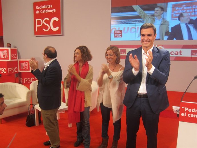 Mique Iceta , Pedro Sánchez  y M.Batet  