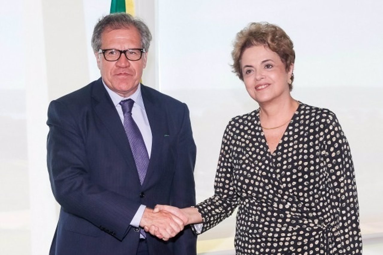Luis Almagro y Dilma Rousseff