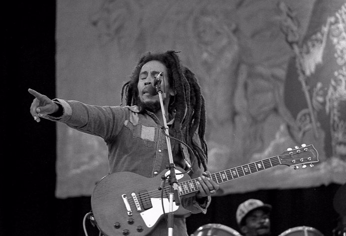 Concierto de Bob Marley en Dublín en junio de 1980
