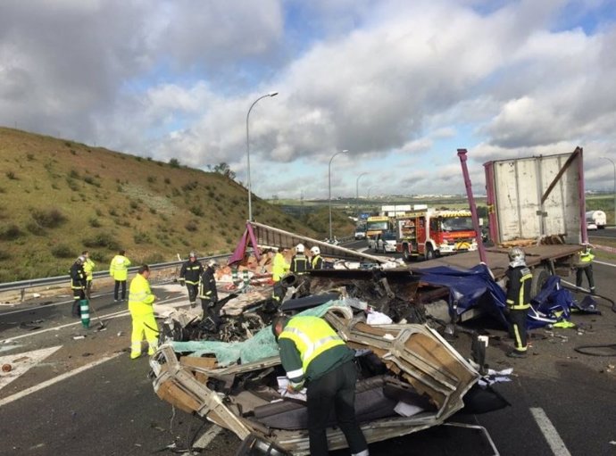 Accidente en la M-50 