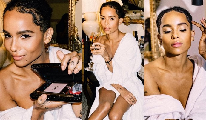 Zoe Kravitz jugará a hacer tutoriales de belleza para Yves Saint Laurent