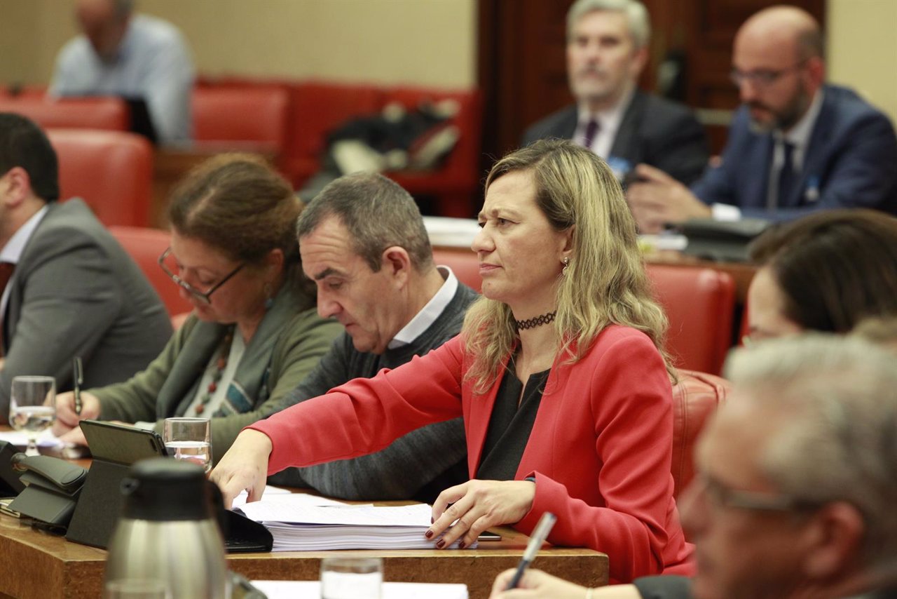 La juez de Podemos Victoria Rosell en la Comisión de Justicia en el Congreso