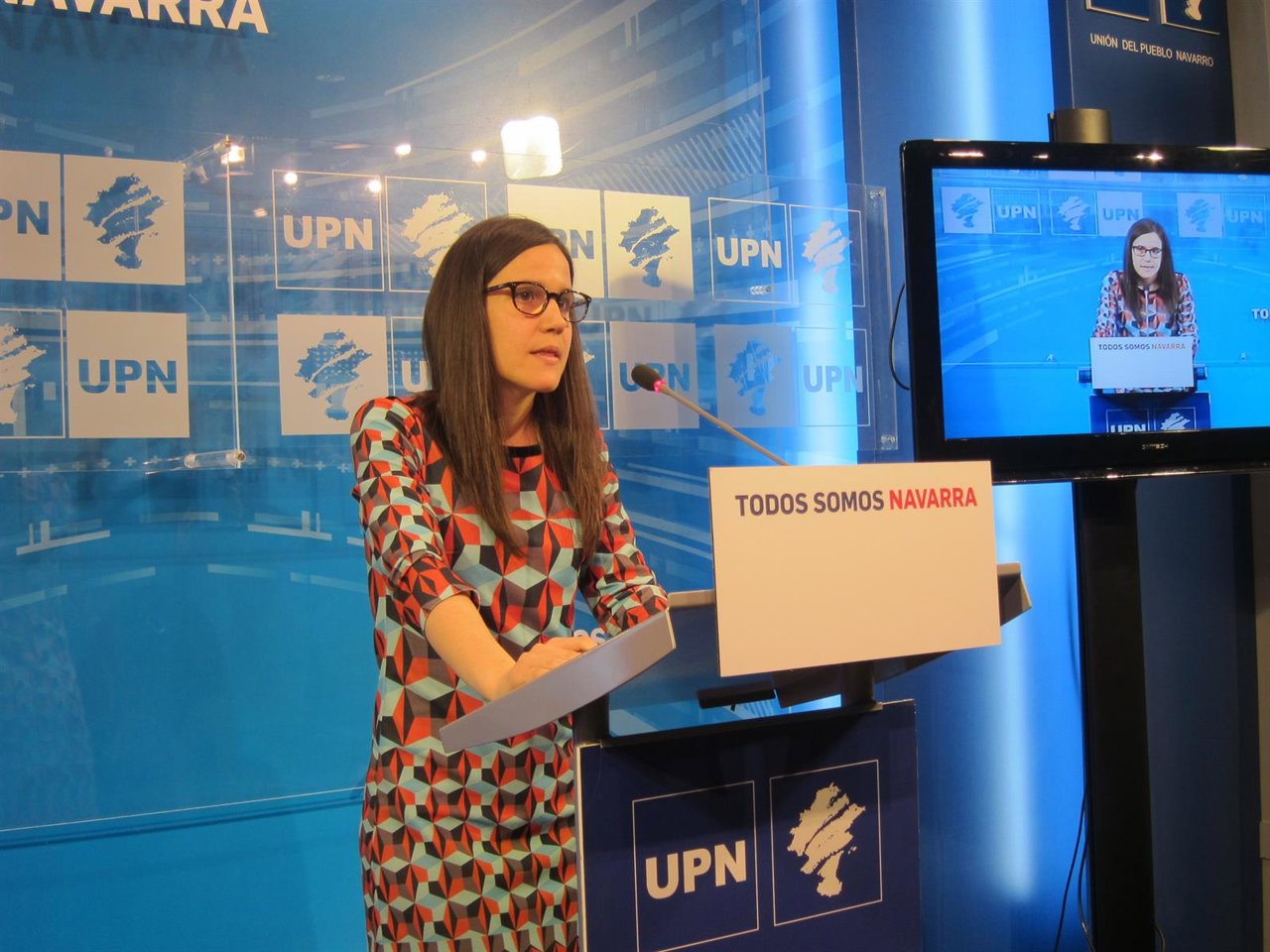 La portavoz de UPN en la Comisión de Cultura del Parlamento, Cristina Altuna