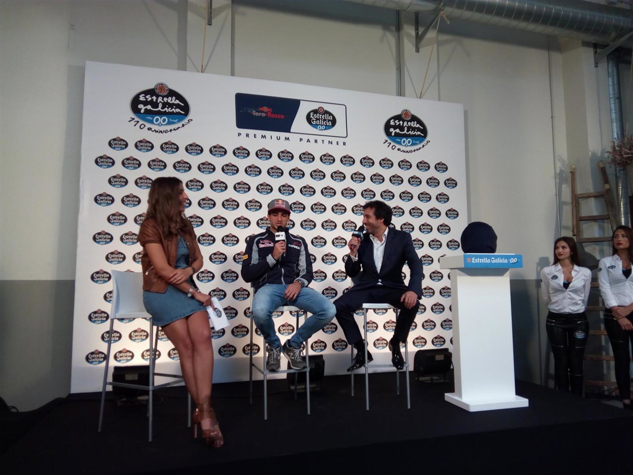 Carlos Sainz en un acto