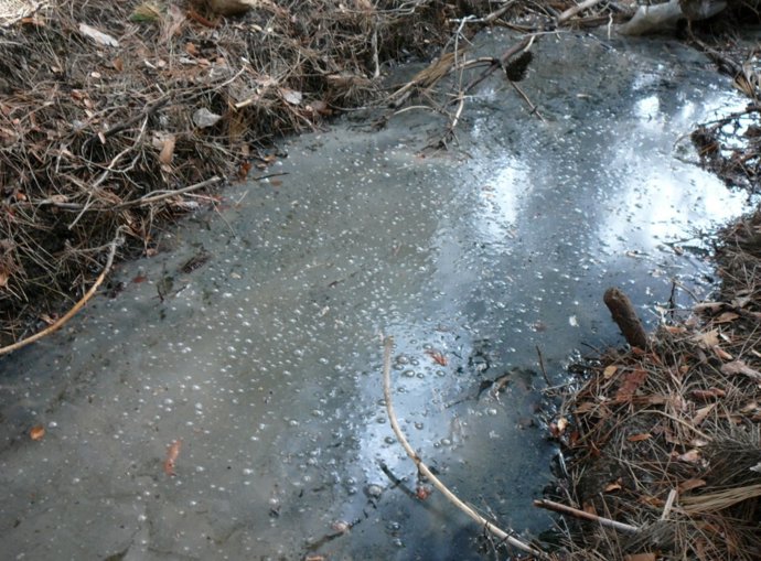 Imagen del cauce degradado