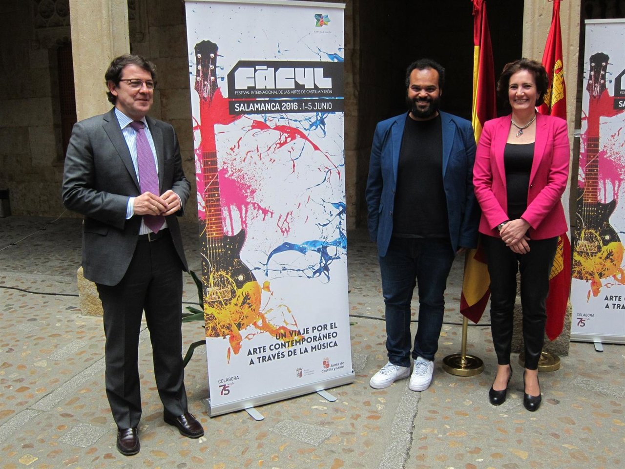 Alfonso Fernández Mañueco. Carlos Jean y Josefa García Cirac