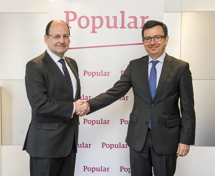 Firma del acuerdo de Popular y el BEI