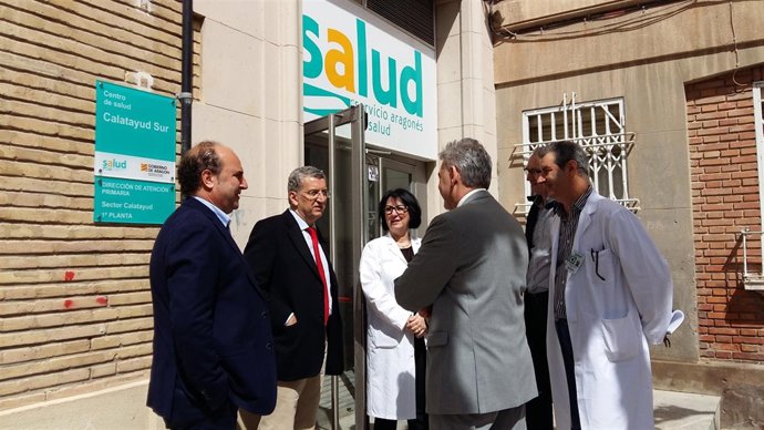 Celaya en el centro de salud de Calatayud (Zaragoza)