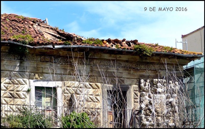 Derrumbe parcial del tejado del Palacio de Chiloeches