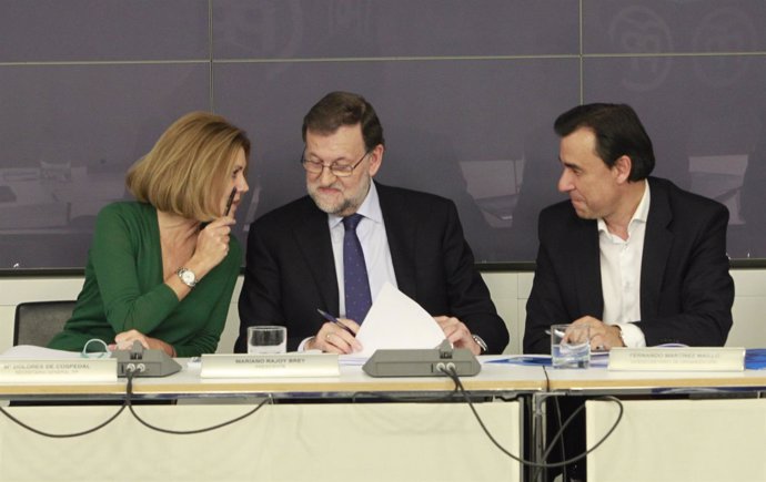 Rajoy, Cospedal y Fernández Martínez en el Comité Ejecutivo Nacional del PP 
