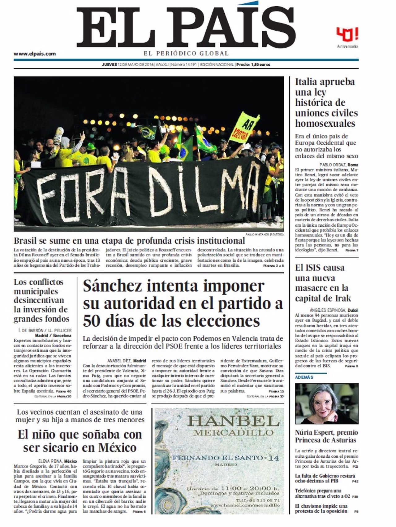 Portada El País