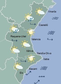 Predicción este jueves