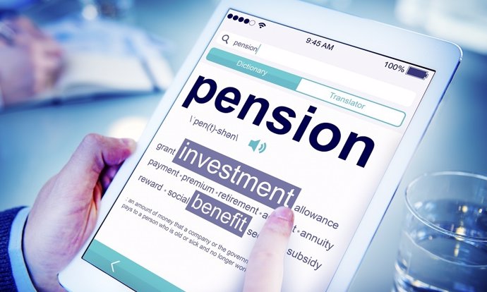 Pension Retirement Income compensation Office Business Concept