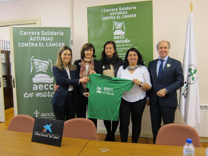 Presentación de la carrera solidaria Asturias Contra el Cáncer Aecc En Marcha