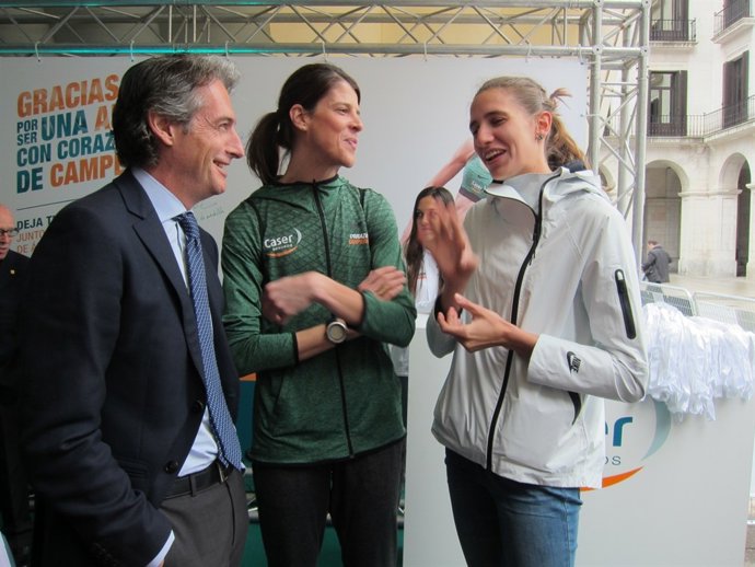 El alcalde de Santander con Ruth Beitia 