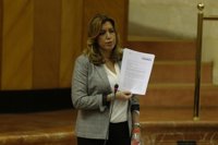 Susana Díaz, a Podemos: "El PSOE no va a ir con ustedes" al Senado el 26J