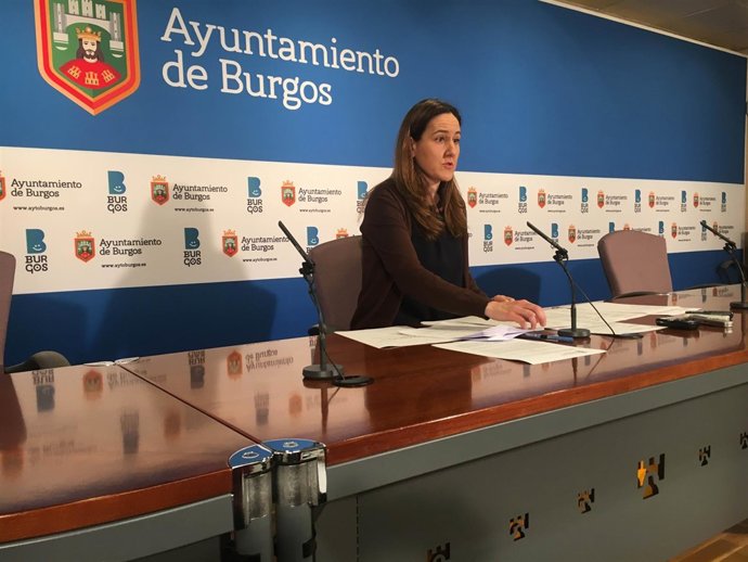 Gema Conde, portavoz del equipo de Gobierno en el Ayuntamiento burgalés.