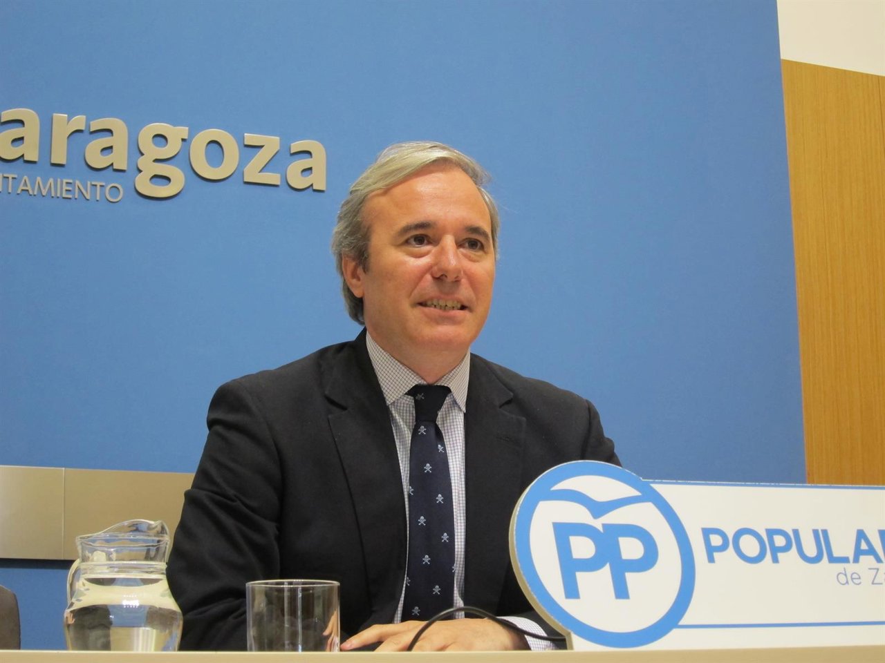 El portavoz del PP, Jorge Azcón