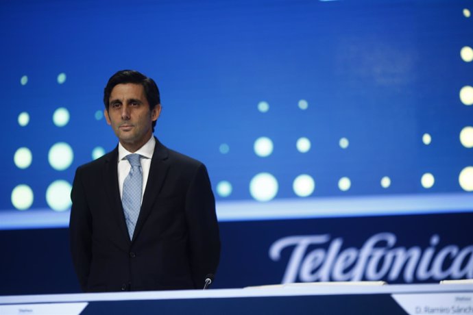 José María Álvarez-Pallete, presidente de Telefónica, en junta de accionistas