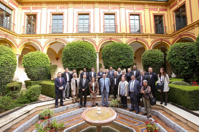 Visita de la delegación francesa.