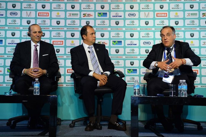 Javier Tebas en la Soccerex México