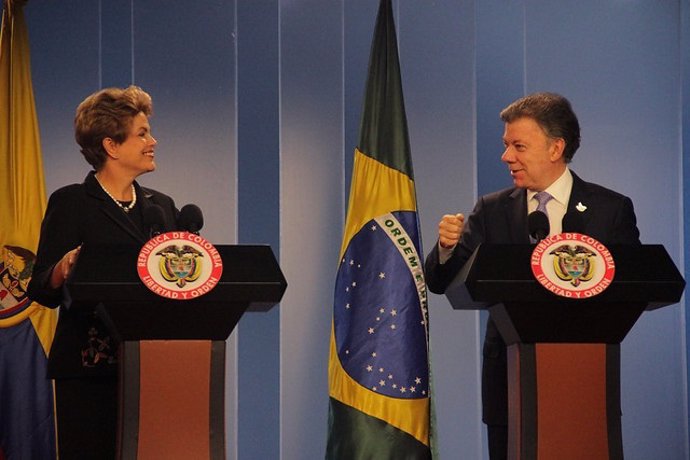 Santos y Rousseff