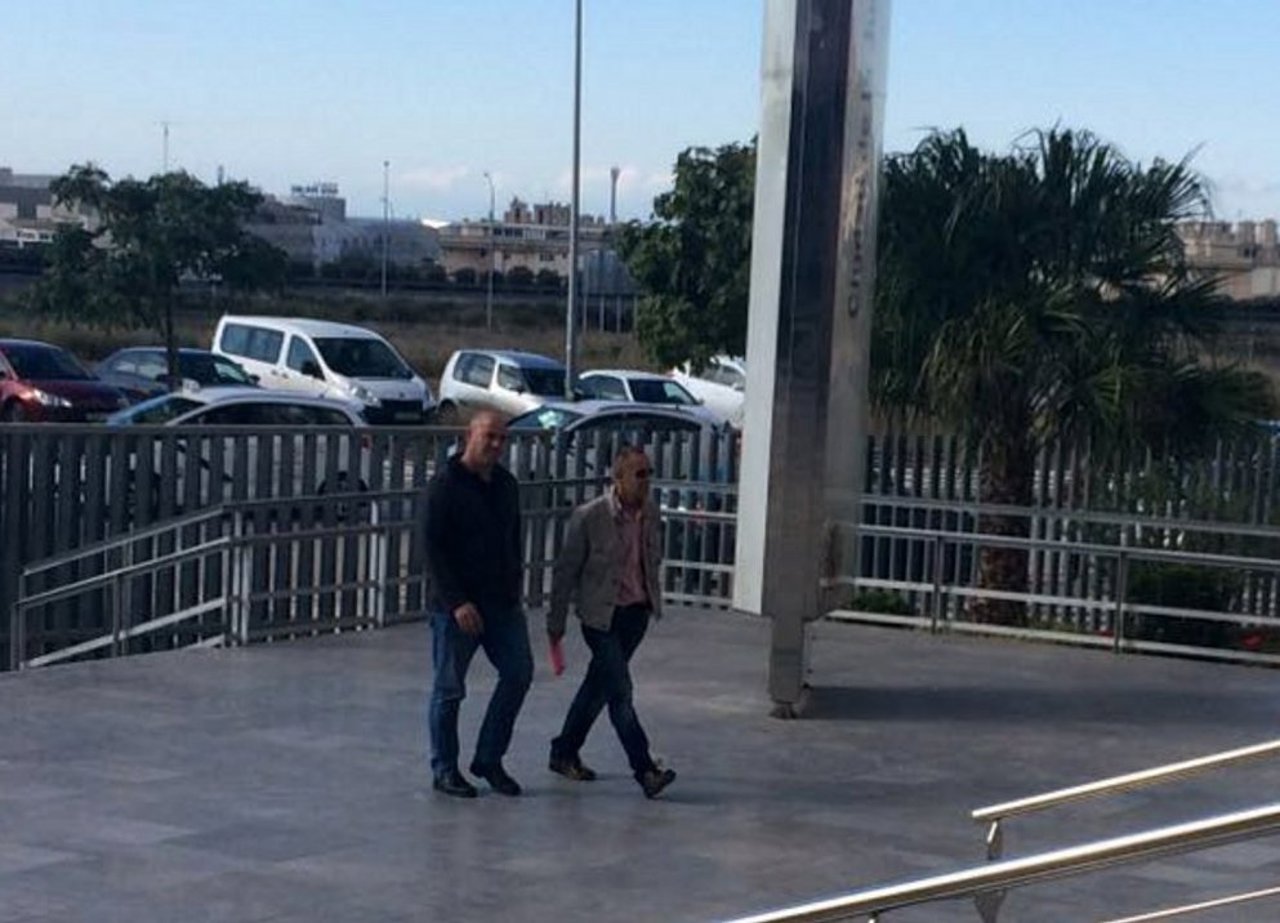 Manuel Belmonte Limasa entrando Ciudad Justicia