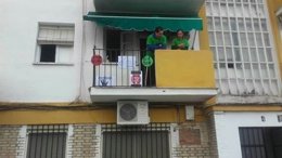 El piso poco antes del desalojo.