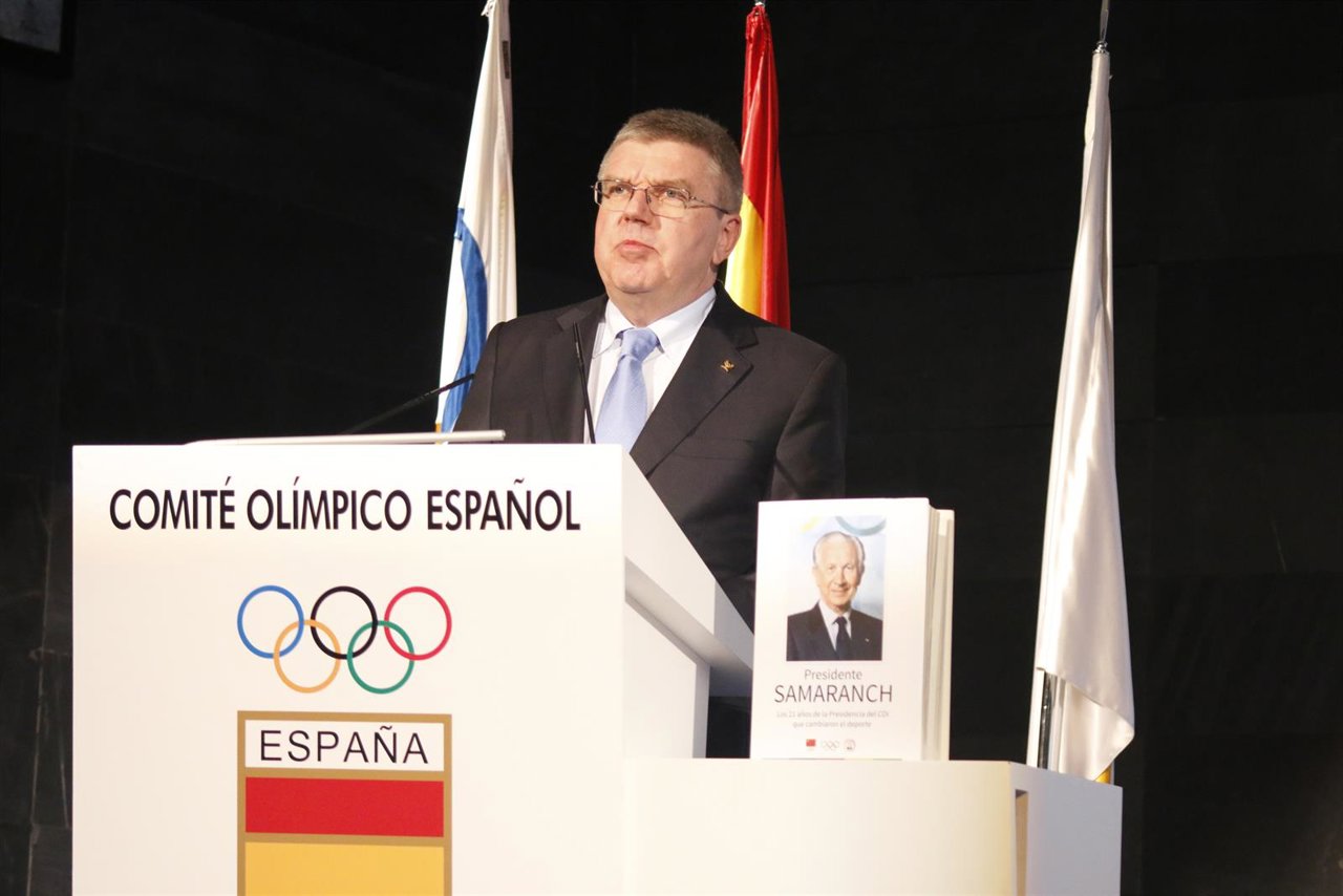 Thomas Bach en la presentación del libro sobre Samaranch