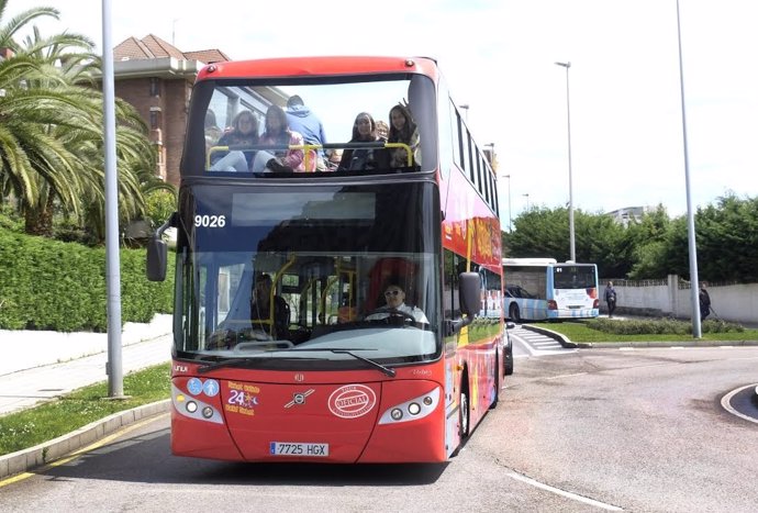 Autobús turístico en Santander 