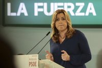 Susana Díaz dice que el PSOE va unido al 26J: "Pedro tiene que ganar para ser presidente"