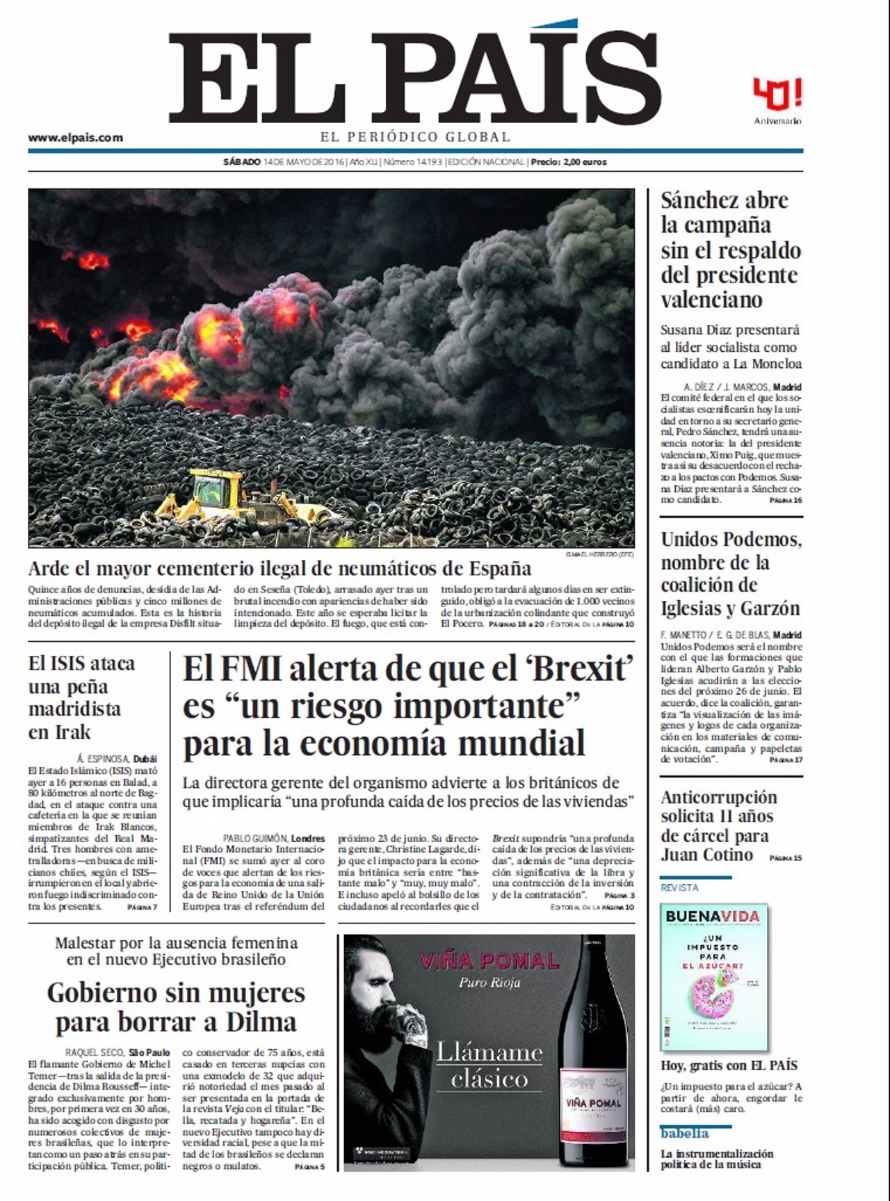 Portada El País