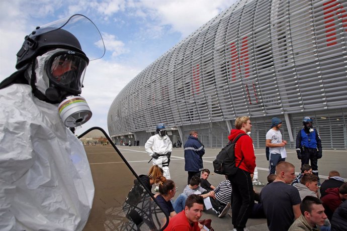 Simulacro de atentado en el Stade de France