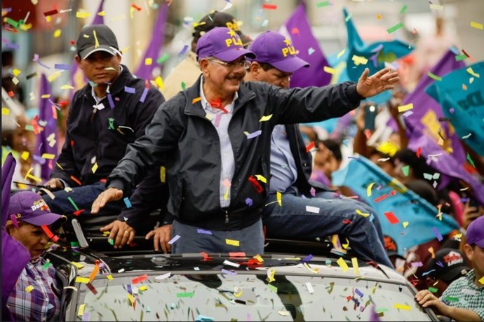 El presidente de República Dominicana, Danilo Medina, en un acto electoral