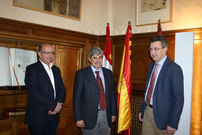 Francisco Castañón, Juan Francisco García Marín y Juan Martínez Majo