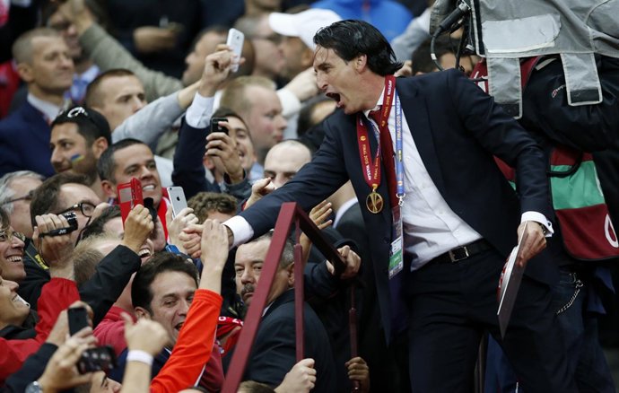 Unai Emery tras ganar su segunda Europa League
