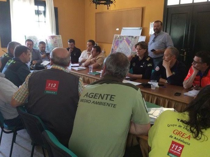 Reunión del Plan Romero en El Rocío, Almonte (Huelva).