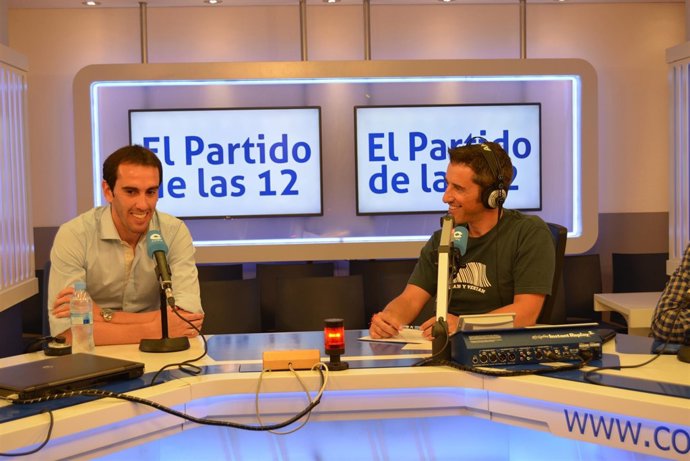 Diego Godín, del Atlético de Madrid, en El Partido de las 12 de la Cope