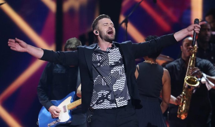 STOCKHOLM, SWEDEN. MAY 14, 2016. American singer and actor Justin Timberlake per