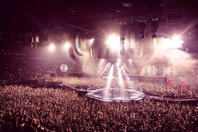Imagen de un concierto en el Barclaycard Center de Madrid 
