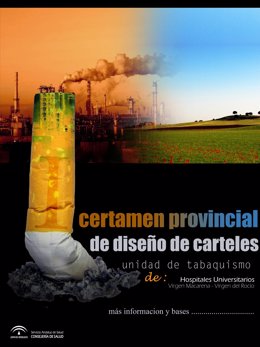Cartel del I certamen provicnicial de diseño de carteles para el Día Sin Tabaco