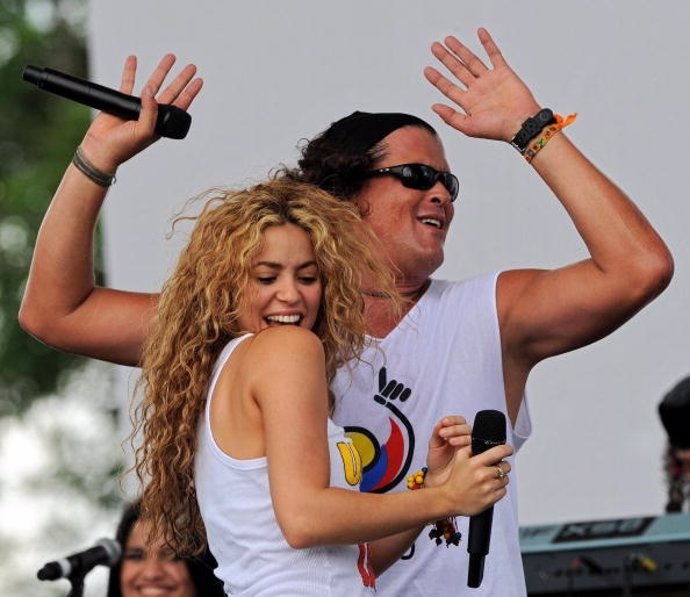 Shakira y Cralos Vives