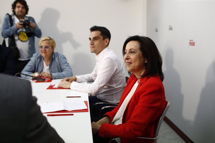 Margarita Robles en un acto del PSOE de Madrid