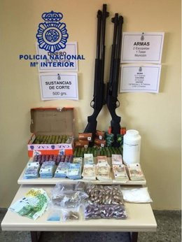 Los distintos tipos de droga que la Policía Nacional ha desarticulado en Sevilla