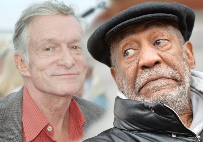 El editor de Playboy Hugh Hefner salpicado abusos de Bill Cosby