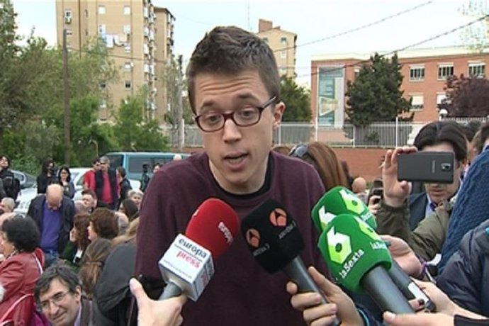 L portavoz de Podemos en el Congreso, Íñigo Errejón.